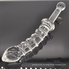 Glass Dildos Crystal Penis Anal Toys para mujer